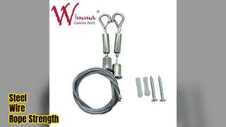 Zware staaldraad touw