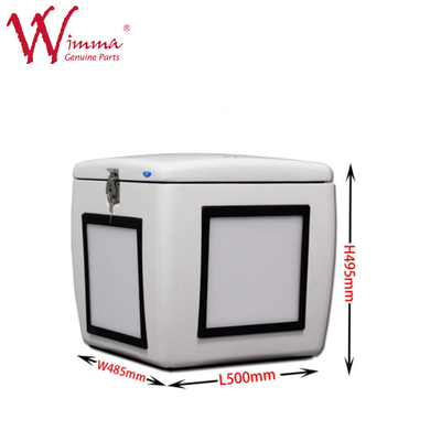 Verzenddoos met glasvezel Jumbo Doos Wit met LED-lichten Goede prestaties 85 L FRP 500mm*485mm*495mm