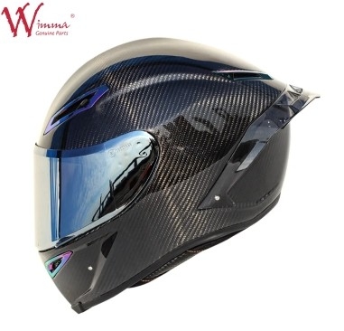 Full Face Motorcycle Helm Retro Carbon Fiber Uitstekende ventilatie Comfort And Fit