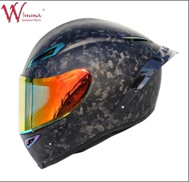Full Face Motorcycle Helm Retro Carbon Fiber Uitstekende ventilatie Comfort And Fit