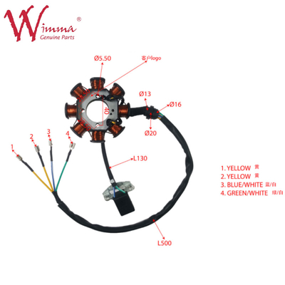 Motorfiets Magneto Stator Coil Stator Comp Spare Parts Accessoires XY200GY6 Wimma Koper
