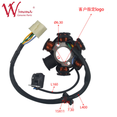 Motorfiets Magnetische stator spoel Complete elektrische onderdelen XY1258(2009) ISO9001 goedkeuring