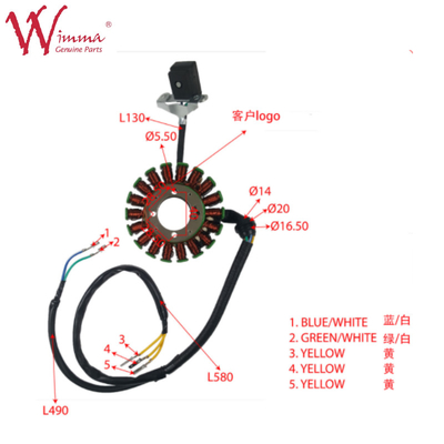Motorfiets stator spoel stator comp motorfiets elektrische onderdelen TNT150 met goede kwaliteit