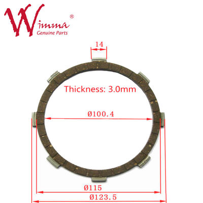 Clutchplate Friction Disc Motorcycle Engine Spare Parts Jupiter Wholesale Class A