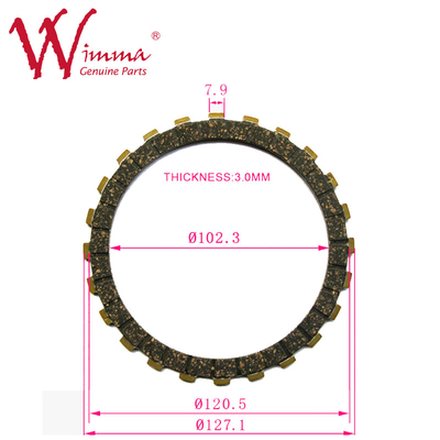 Rubber Cork Clutch Plate Friction Plate Hoge kwaliteit 180 Hard Wearing Pulsar Met concurrerende prijzen